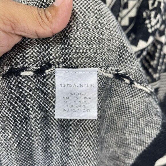 Aztec Cardigan Sweater Womens Medium 64 Sixty Five Draped - Picture 16 of 16